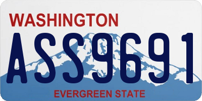 WA license plate ASS9691