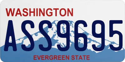 WA license plate ASS9695