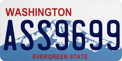 WA license plate ASS9699