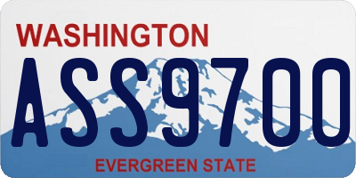 WA license plate ASS9700