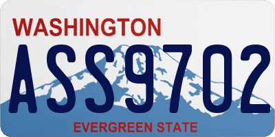 WA license plate ASS9702