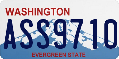 WA license plate ASS9710