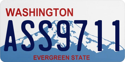 WA license plate ASS9711