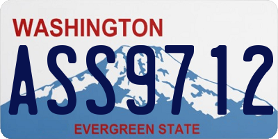 WA license plate ASS9712