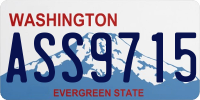 WA license plate ASS9715