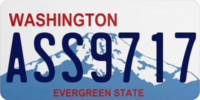 WA license plate ASS9717