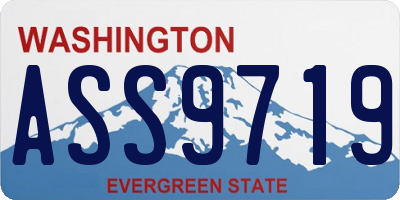 WA license plate ASS9719