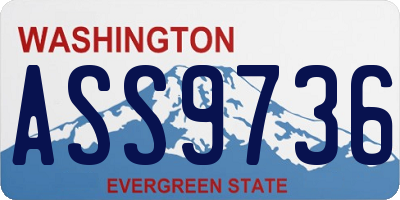 WA license plate ASS9736