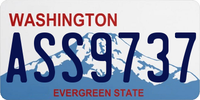 WA license plate ASS9737