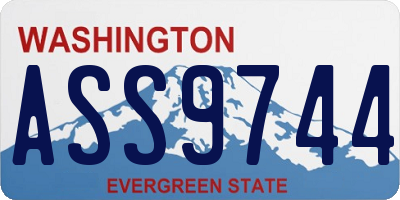WA license plate ASS9744