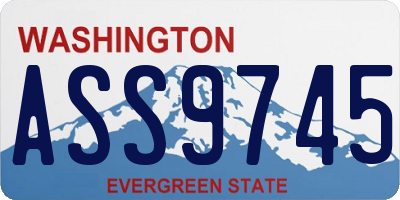 WA license plate ASS9745
