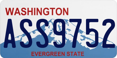 WA license plate ASS9752
