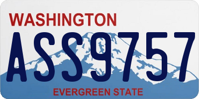WA license plate ASS9757