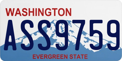 WA license plate ASS9759