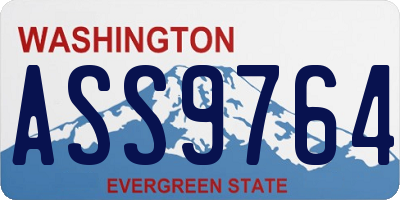 WA license plate ASS9764