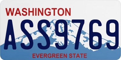 WA license plate ASS9769