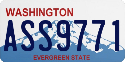 WA license plate ASS9771