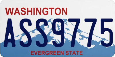 WA license plate ASS9775
