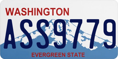 WA license plate ASS9779