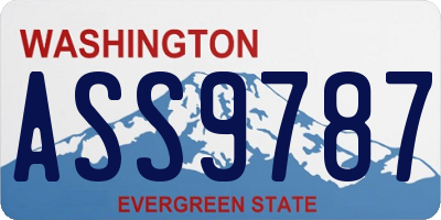 WA license plate ASS9787