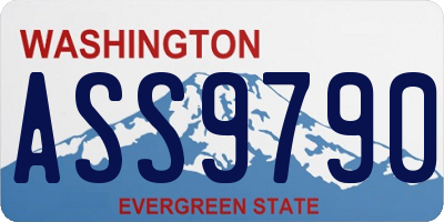 WA license plate ASS9790