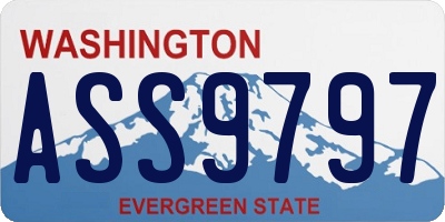 WA license plate ASS9797