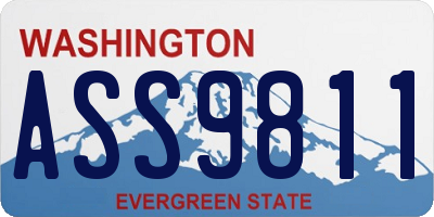 WA license plate ASS9811