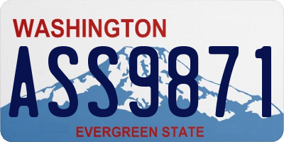 WA license plate ASS9871