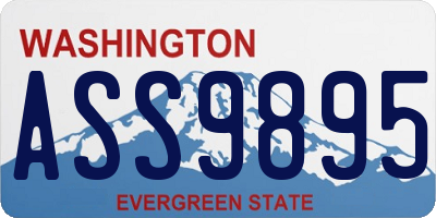 WA license plate ASS9895