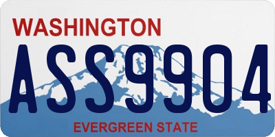 WA license plate ASS9904