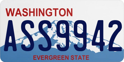 WA license plate ASS9942
