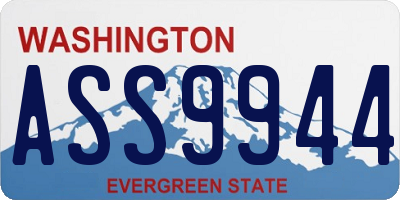 WA license plate ASS9944