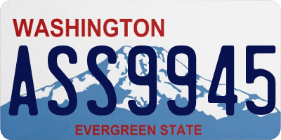 WA license plate ASS9945
