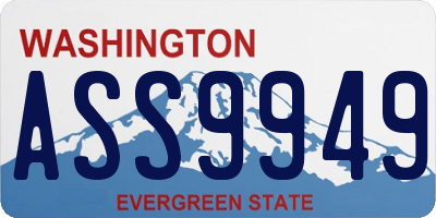 WA license plate ASS9949
