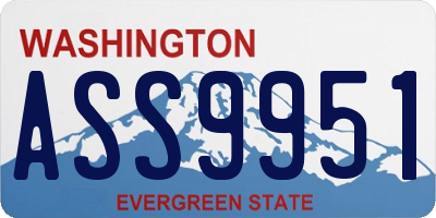 WA license plate ASS9951