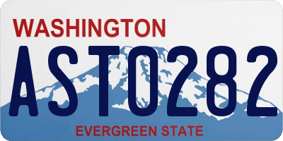 WA license plate AST0282