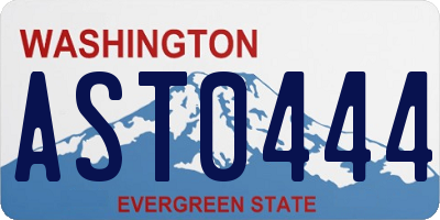 WA license plate AST0444