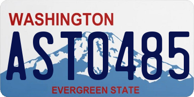 WA license plate AST0485