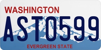 WA license plate AST0599