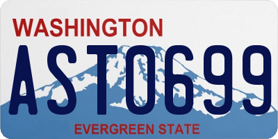 WA license plate AST0699