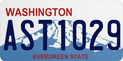 WA license plate AST1029
