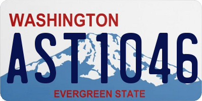 WA license plate AST1046