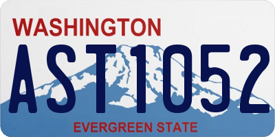 WA license plate AST1052