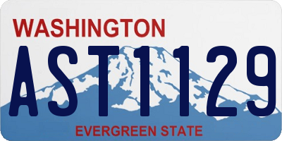 WA license plate AST1129