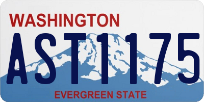 WA license plate AST1175