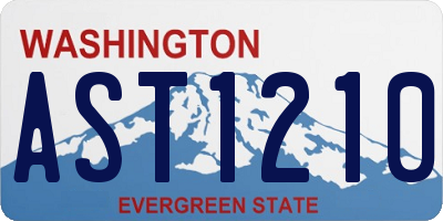 WA license plate AST1210