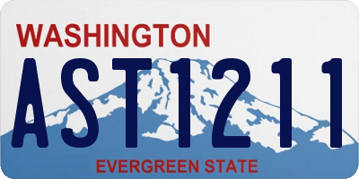 WA license plate AST1211