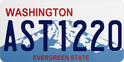 WA license plate AST1220