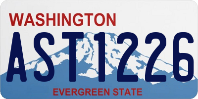 WA license plate AST1226