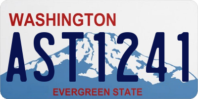 WA license plate AST1241